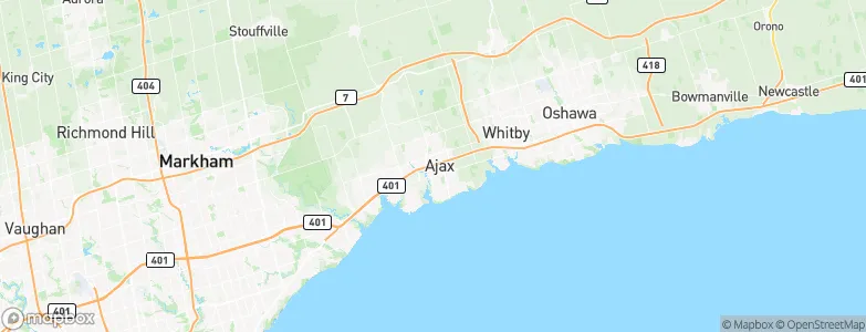 Ajax, Canada Map