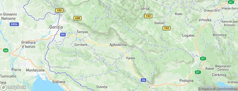 Ajdovščina, Slovenia Map