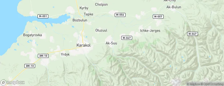 Ak-Suu, Kyrgyzstan Map