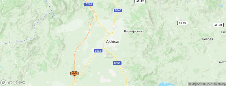Akhisar, Turkey Map