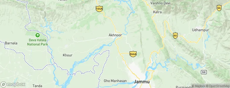 Akhnūr, India Map
