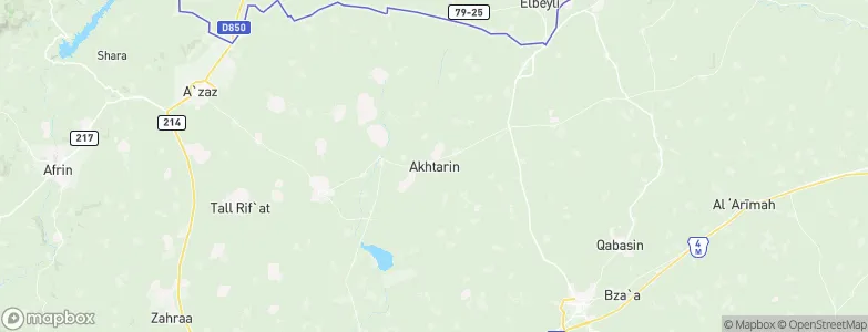 Akhtarīn, Syria Map