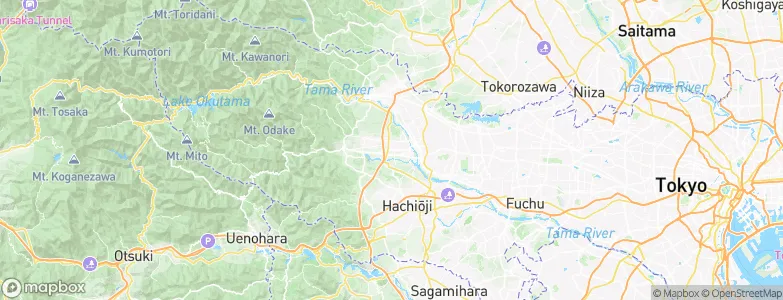 Akikawa, Japan Map
