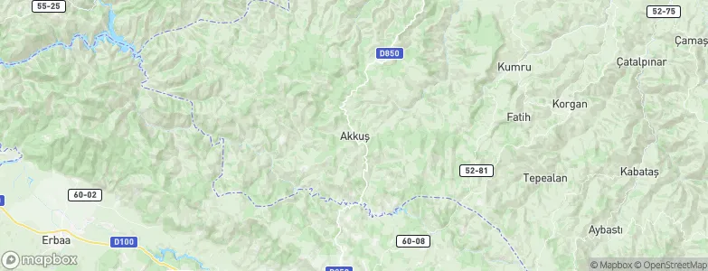 Akkuş, Turkey Map