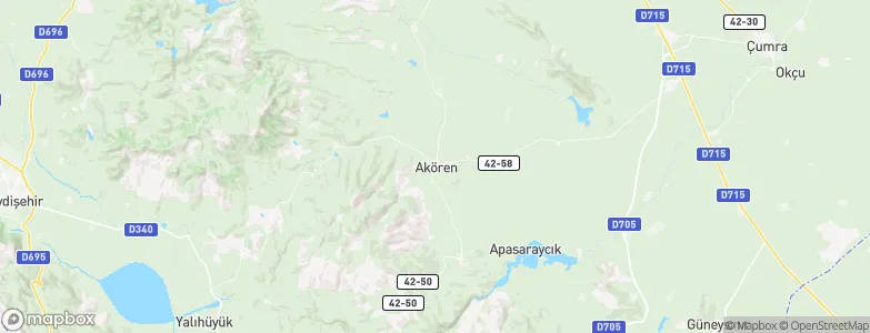 Akören, Turkey Map