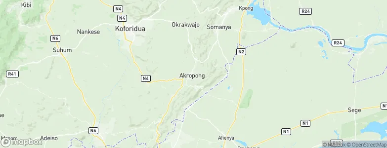 Akropong, Ghana Map