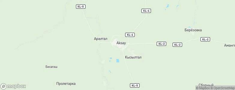 Aksay, Kazakhstan Map