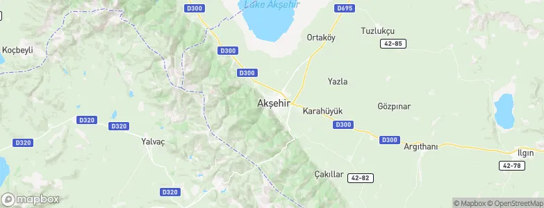 Akşehir, Turkey Map