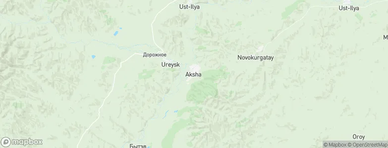 Aksha, Russia Map