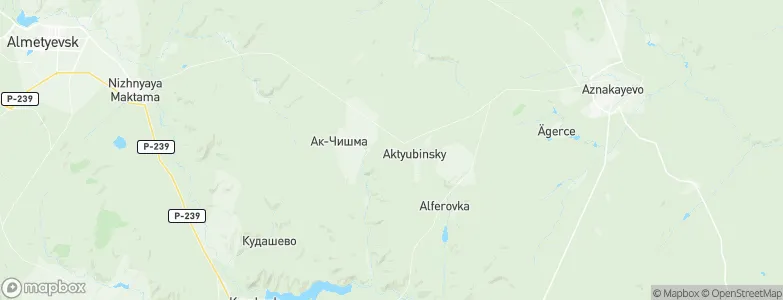 Aktuba, Russia Map