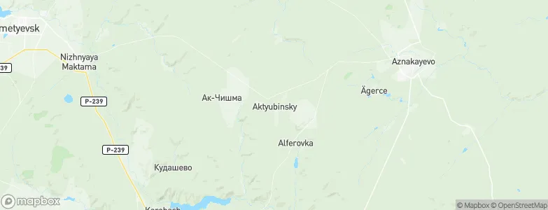 Aktyubinskiy, Russia Map