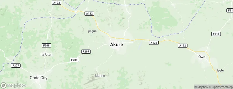Akure, Nigeria Map