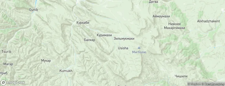 Akusha, Russia Map