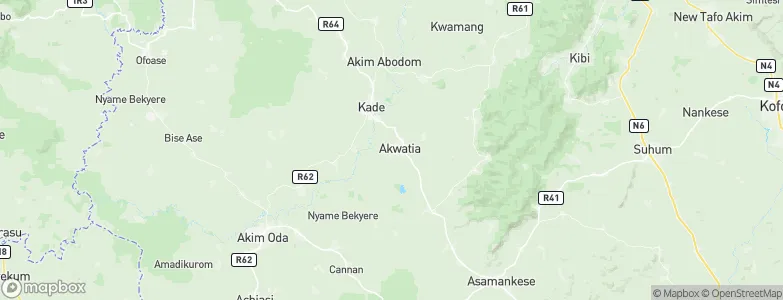 Akwatia, Ghana Map