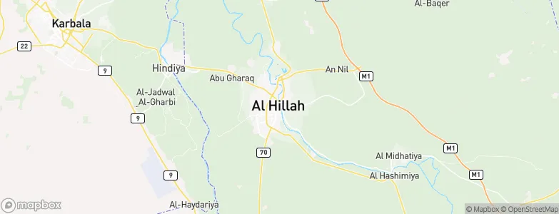 Al Hillah, Iraq Map