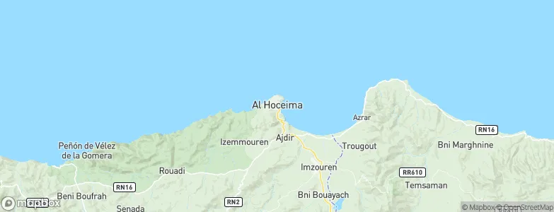 Al Hoceima, Morocco Map