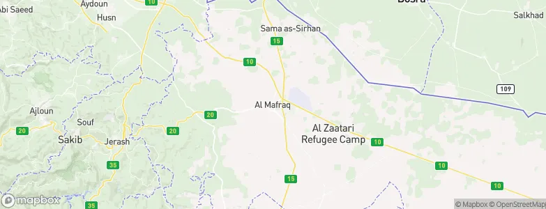 Al Mafraq, Jordan Map