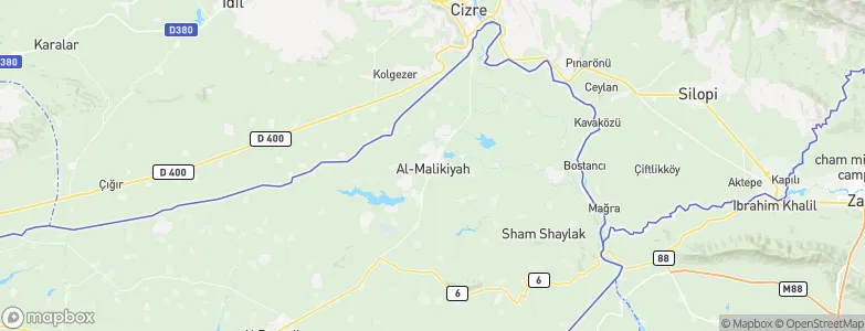 Al Mālikīyah, Syria Map