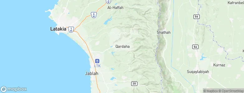 Al Qardāḩah, Syria Map