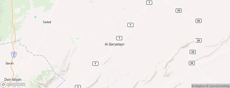 Al Qaryatayn, Syria Map