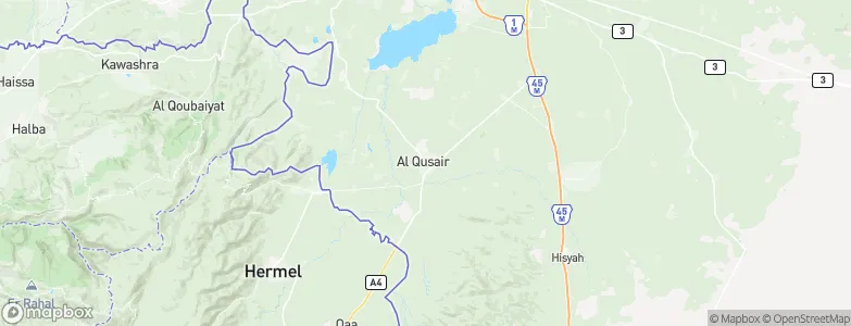Al Quşayr, Syria Map