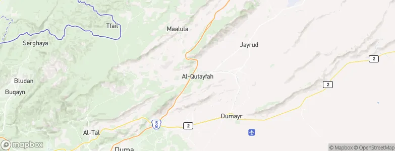 Al Quţayfah, Syria Map