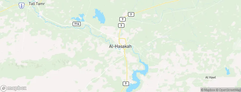 Al Ḩasakah, Syria Map