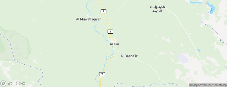 Al Ḩayy, Iraq Map
