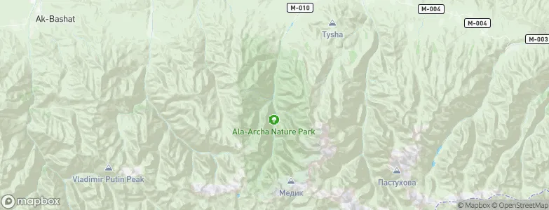 Ala-Archa Al’plegri, Kyrgyzstan Map