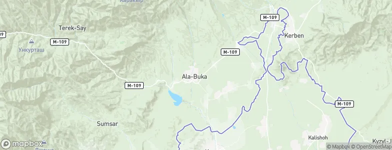 Ala-Buka, Kyrgyzstan Map