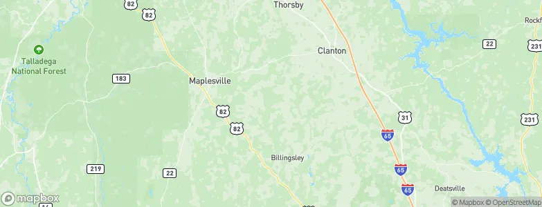 Alabama, United States Map