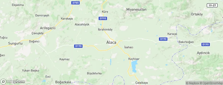Alaca, Turkey Map
