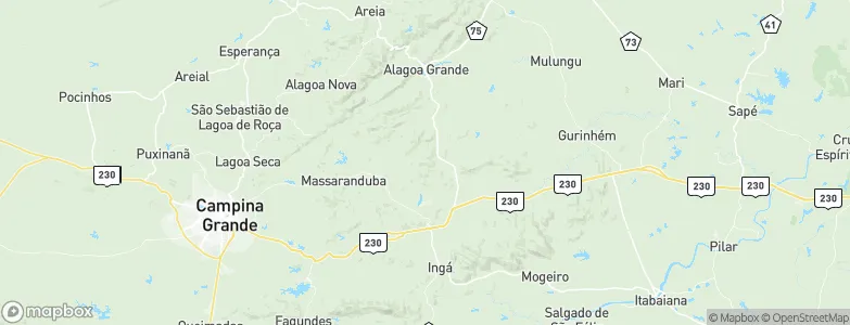 Alagoa Grande, Brazil Map