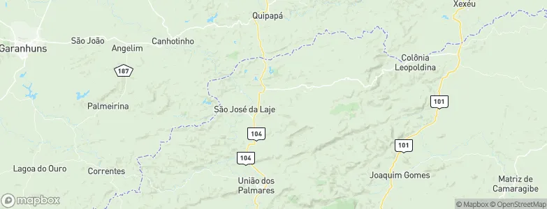 Alagoas, Brazil Map