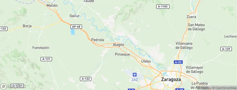 Alagón, Spain Map