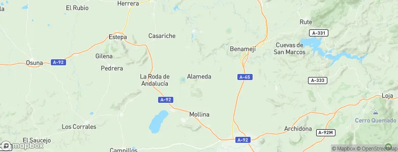 Alameda, Spain Map
