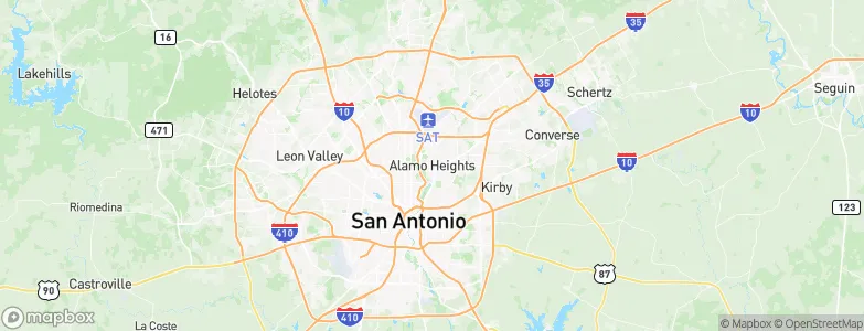 Alamo Heights, United States Map