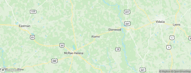 Alamo, United States Map