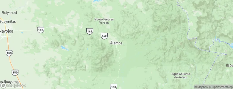 Álamos, Mexico Map