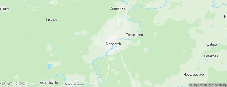 Alapayevsk, Russia Map
