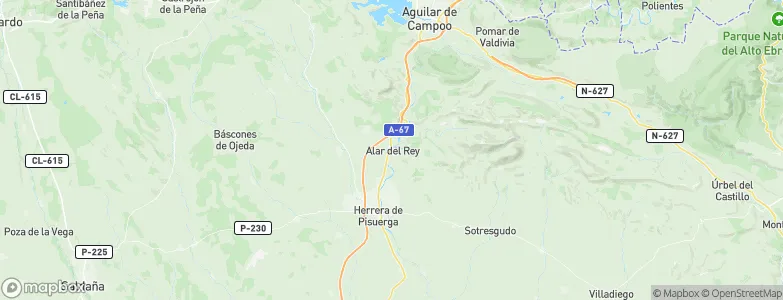 Alar del Rey, Spain Map