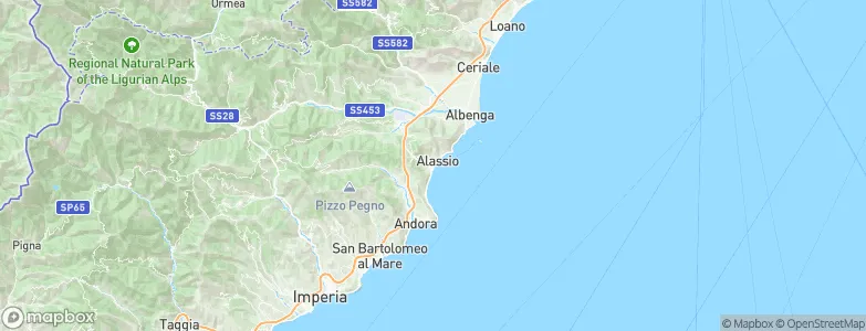 Alassio, Italy Map