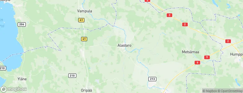 Alastaro, Finland Map