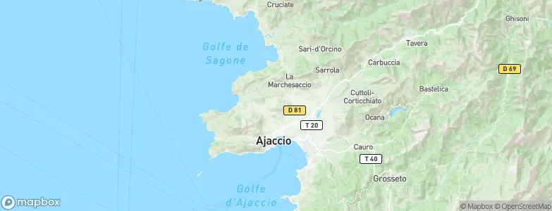 Alata, France Map