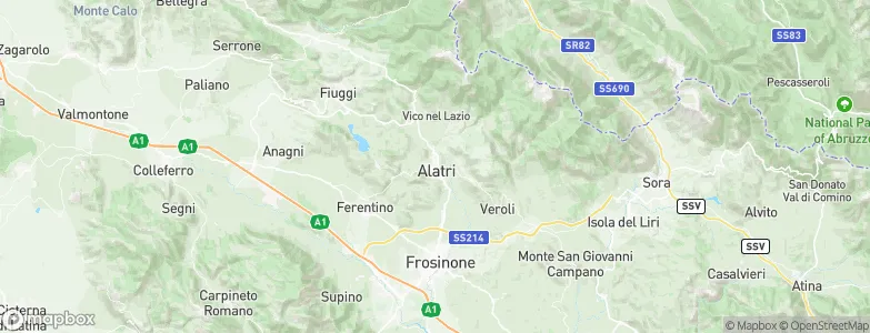 Alatri, Italy Map