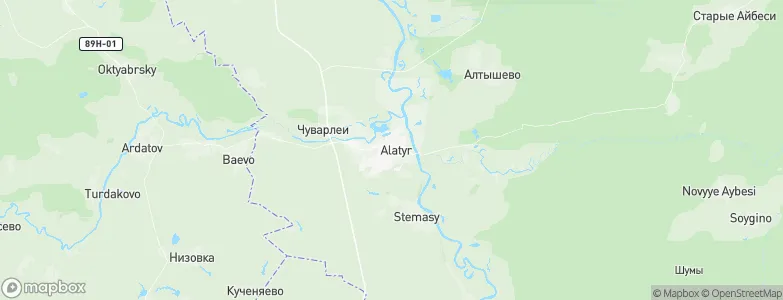 Alatyr', Russia Map