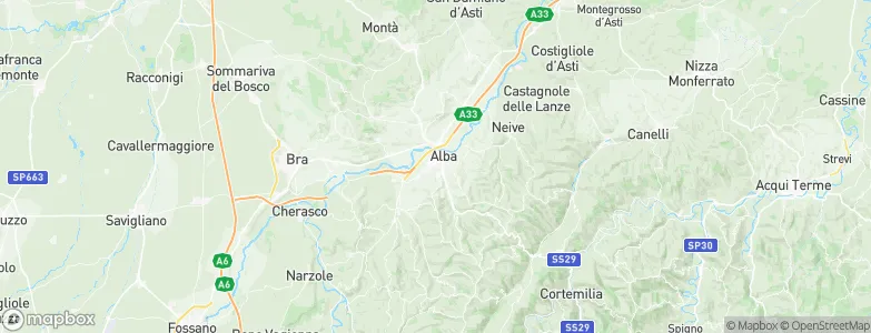 Alba, Italy Map