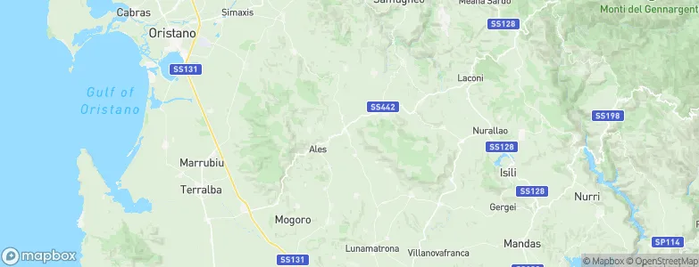 Albagiara, Italy Map