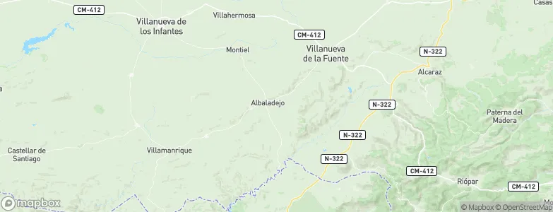 Albaladejo, Spain Map