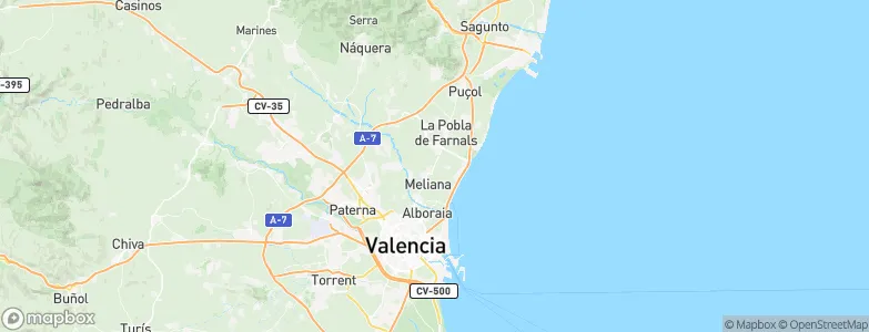 Albalat dels Sorells, Spain Map